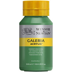 Winsor & Newton Galeria Acrylic Paint, 16.9 Fl Oz (Pack of 1), Permanent Green Middle