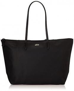 Lacoste womens L.12.12 Tote Shoulder Handbag, Black, 35 x 30 14 cm US