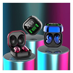 Usloyux in-Ear Lightweight Wireless Bluetooth Headset, Built-in Microphone, Immersive Sound Triple True Display with Charging Case