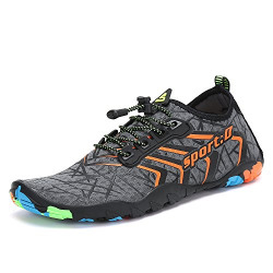 Mishansha Mens Womens Water Shoes Quick Dry Barefoot for Swim Diving Surf Aqua Sports Pool Beach Walking Yoga