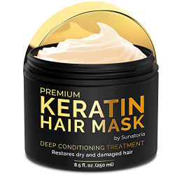 SUNATORIA Keratin Hair Mask - Professional Treatment for Hair Repair, Nourishment & Beauty (with Hydrolyzed Keratin for Extra Hydration and Nourishing)