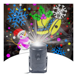Christmas Projector Lights, with 16 LED Patterns Lights Snow Fall Effect Christmas Light Projector for Patio Garden Xmas Holiday Party Decoration