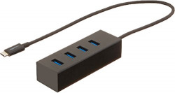 Amazon Basics USB 3.1 Type-C to 4 Port USB Adapter Hub - Black, 5-Pack