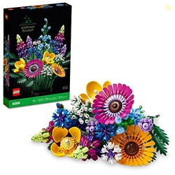 LEGO Botanicals Artificial Wildflower Bouquet - Fake Indoor Flowers Bu