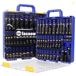Facoow 55PCS Magnetic Impact Nut Driver Set, SAE/Metric Deep Nut Drive