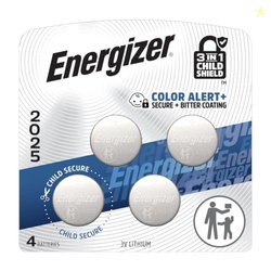 Energizer 2025 Batteries (4 Pack), 3V Lithium Coin Lithium Batteries w