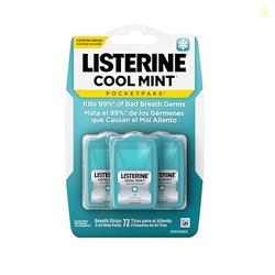 Listerine PocketPaks Breath Strips, Cool Mint, 24-Strip Pack, 3 Pack