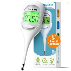 Boncare 9 Seconds Basal Body Thermometer for Ovulation (Rice-White)