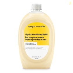 Amazon Essentials Liquid Hand Soap Refill, Milk and Honey Scent, Tricl
