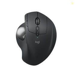Logitech MX Ergo S Advanced Wireless Trackball Mouse, USB-C Rechargeable Wireless Ergonomic Mouse with Bluetooth and Encrypted Dongle, 6 Programmable Buttons, for PC/Mac - Graphite