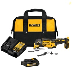 DEWALT 20V MAX XR Oscillating Tool Kit with Blades, 3 Speed Cordless B