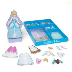 Melissa & Doug Disney Princess Cinderella Magnetic Dress-Up Wooden Doll Pretend Play Set (30+ pcs)