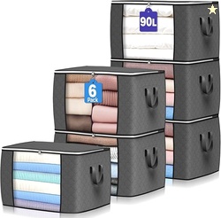 90 L LARGE STORAGE BAGS, 6 PACK 