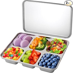 Palksky Toddler Meal Prep Containers with Lid (2 Packs)