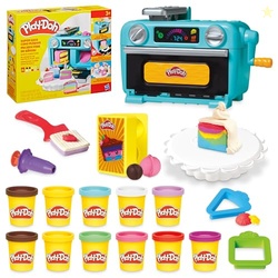 PLAY-DOH SUPER SLICE CAKE PLAYSET, TOY OVEN WITH PLAY KITCHEN ACCESSORIES & 11 MODELING COMPOUND CANS, KIDS ARTS & CRAFTS,, AGES 3+