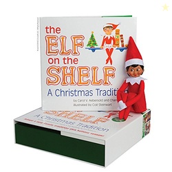 The Elf on The Shelf: A Christmas Tradition - (Girl Scout Elf with Brown Eyes) - Includes Artfully Illustrated Storybook, Keepsake Box and Official Adoption Certificate