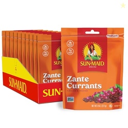 Sun-Maid California Sun-Dried Zante Currants - (10 Pack) 8 oz Resealable Bag - Dried Fruit for Healthy Snacks and School Lunches