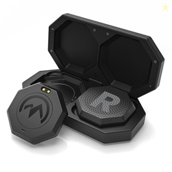 OutdoorMaster Update Ski Helmet Headphones, True Wireless Bluetooth with Charging Case, Drop-in Headphones HD Speaker Chip Compatible with All Audio Ready Snowboard Helmets-Pure Black