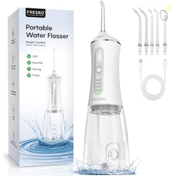 FRESKO Water Flosser, 300ML Portable Cordless Water Dental Flossers for Teeth Deep Cleaning, Rechargeable Oral Irrigator Teeth Pick for Travel Home Use and Braces Care, IPX7 Waterproof