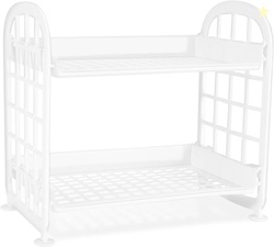 Desktop Rack Cosmetic Stationery Storage Holder, 2-Tier 