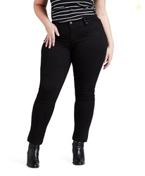 Levi's Women's Plus-Size 311 Shaping Skinny Jean, Soft Black (Waterless), 38 (US 22) Regular