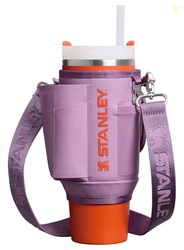 STANLEY All Day Quencher Carry All for 30 oz Tumbler with Handle | Crossbody Bag with Phone Holder Pocket, Card Sleeve & Detachable Strap | Water Bottle Carrier Bag | BPA-Free | Lilac