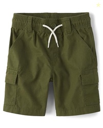 The Children's Place,Pull On Cargo Shorts,5 Olive Green