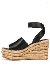 Franco Sarto Womens Toni Platform Wedges Black 11 M