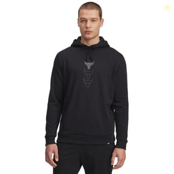 Under Armour Men's Project Rock Rival Fleece Hoodie, (002) Black / / Castlerock, XX-Large