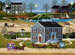 Buffalo Games - Charles Wysocki - The Whippersnappers of Cape Cod - 1000 Piece Jigsaw Puzzle for Adults -Challenging Puzzle Perfect for Game Nights - Finished Size is 26.75 x 19.75