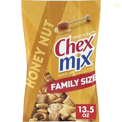 Chex Mix Honey Nut Sweet and Salty Snack Mix, Snacks, Family Size, 13.5 oz