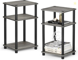 Furinno JUST Side Table Set of 2, 3-Tier 