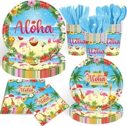 140pcs Luau Party Supplies