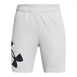 Under Armour Boys' Tech Big Logo Shorts, (012) Mod Gray / / Black, Large