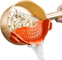 Clip On Strainer Silicone for all Pots and Pans AD
