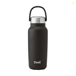 S'well Recycled Stainless Steel Explorer with Insulated Lid and Handle, 32oz, Onyx, Triple Layered Vacuum Insulated Containers Keeps Drinks Cold for 42 Hours and Hot for 10