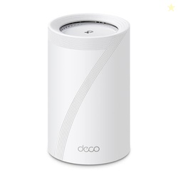 TP-Link Deco BE67 Tri-Band Wi-Fi 7 BE14000 Whole Home Mesh System | 8-Stream 14Gbps | 110G+12.5G Multi-gig Wired Backhaul | Up to 3100 Sq.ft | HomeShield, MLO, 320 MHz, AI-Roaming | 1-Pack Router