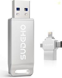 MFi Certified Photo Stick 128GB USB Flash Drive AD