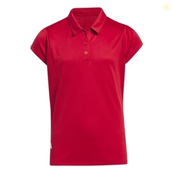 Adidas Girl's Performance Polo Shirt, Collegiate Red, Large