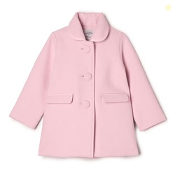 Amazon Essentials x Sofia Grainge Baby Girls' Wool Blend Coat, Pink, 24 Months