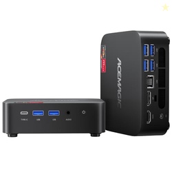 ACEMAGICIAN Kron Mini K1 Mini PC, Ryzen 7 7730U, 32GB DDR4 1TB SSD Mini Computers, Small Light Gaming PC 4K@60Hz Triple Display, Mini Desktop WiFi6 | Bluetooth 5.2 | Dual Channel | Auto Power On