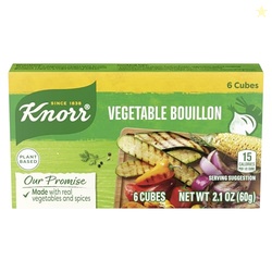 Knorr Cube Bouillon, Vegetable, 6 cubes, 2.1 oz