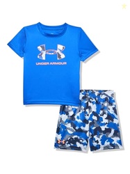 Under Armour UA TECH PRINTED SS SHORT SET, TEAM ROYAL, 18M