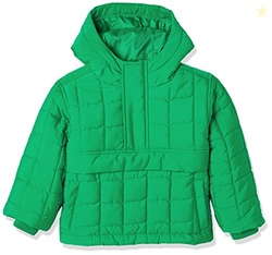 Amazon Essentials Boys' Quilted Pullover Jacket, Green, XX-Large