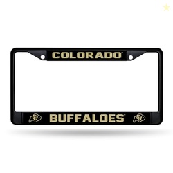 Rico Industries NCAA Colorado Buffaloes Black Chrome Frame 12" x 6"