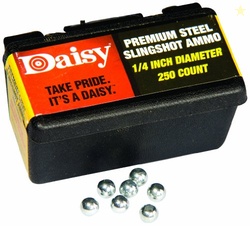 DAISY 8114 1/4" STEEL SLINGSHOT AMMO