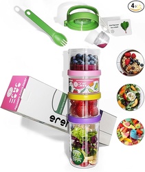 Portable & Airtight Food Storage Containers | 4-Piece