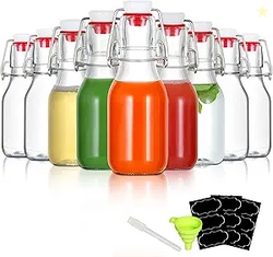 YEBODA 9 PACK 4OZ SWING TOP GLASS BOTTLES