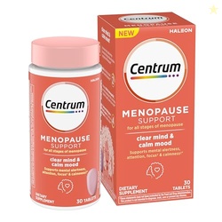 Centrum Clear Mind and Calm Mood Menopause Support Tablets, with Clinically Studied enXtra, 30 Count