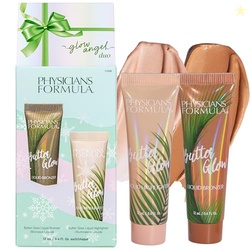 Physicians Formula Glow Angel Duo - Butter Glow Liquid Bronzer & Highlighter with Murumuru Butter, Hydrating & Illuminating Holiday Gift Set, Cruelty Free & Vegan